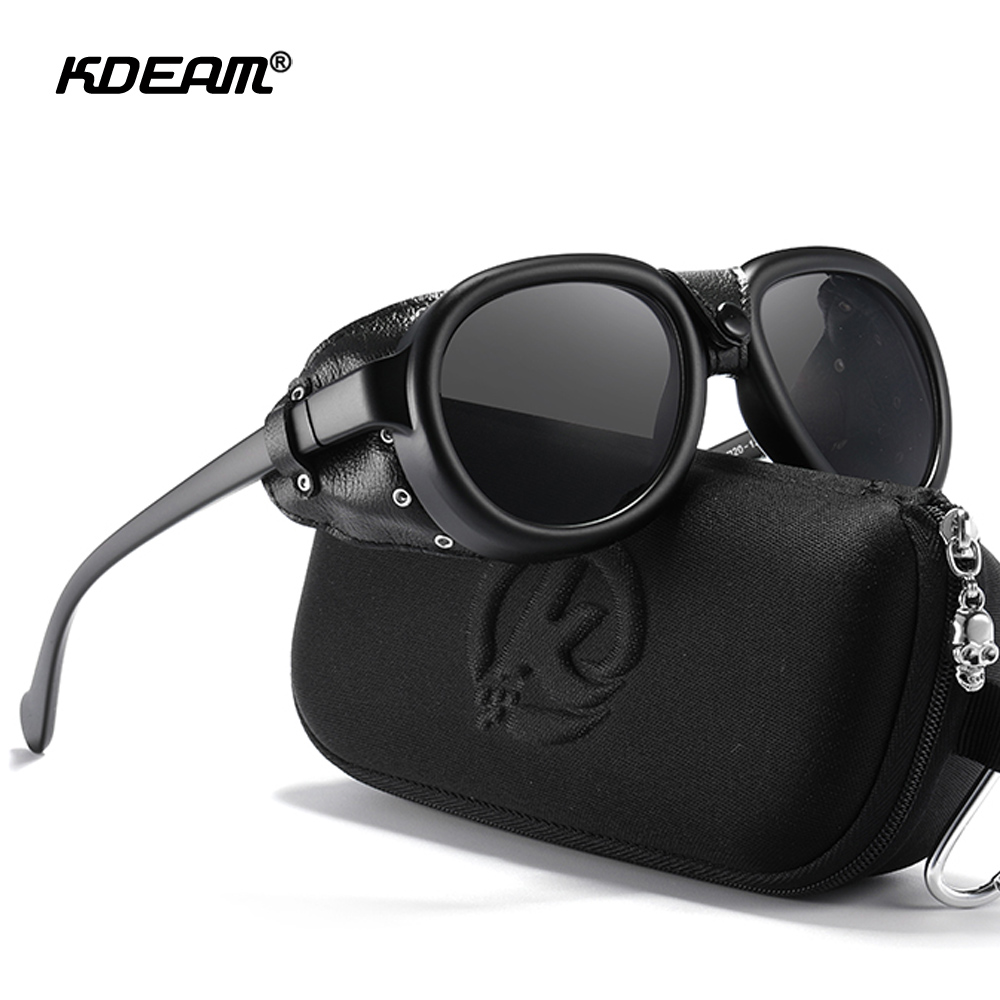 Sunglasses Aviator Polarized - KDEAM Pilot Güneş Gözlüğü Steampunk erkek