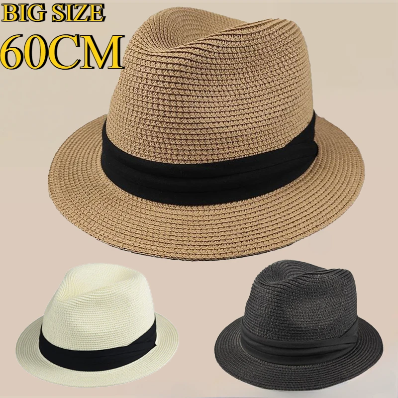 Bucket Hat Straw - Yeni büyük boy dar ağız 4cm