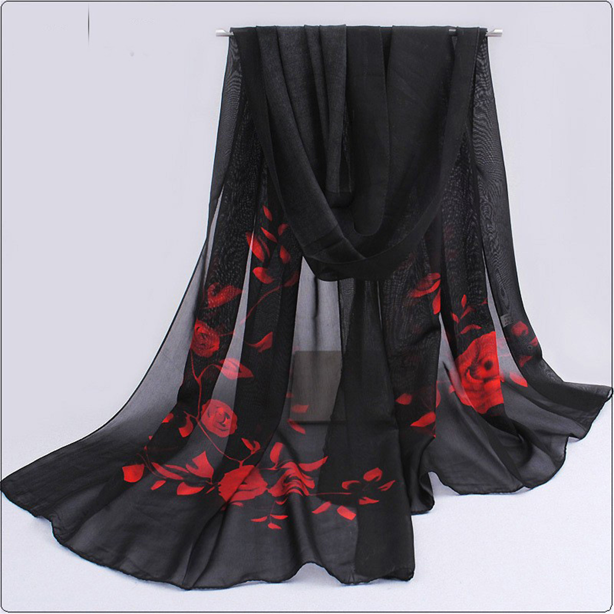 Beach Towel Large - 1 adet Şifon Eşarp Basit Zarif
