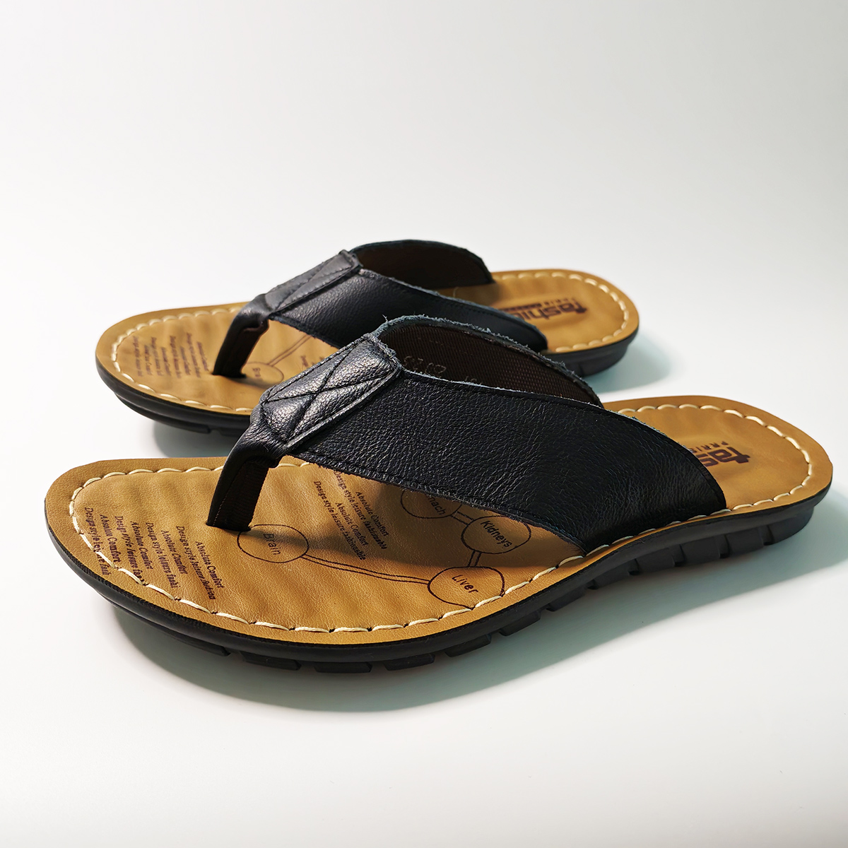 Flip Flop Leather Men - Yazlık Ayakkabı Erkek Terlik Hakiki Deri