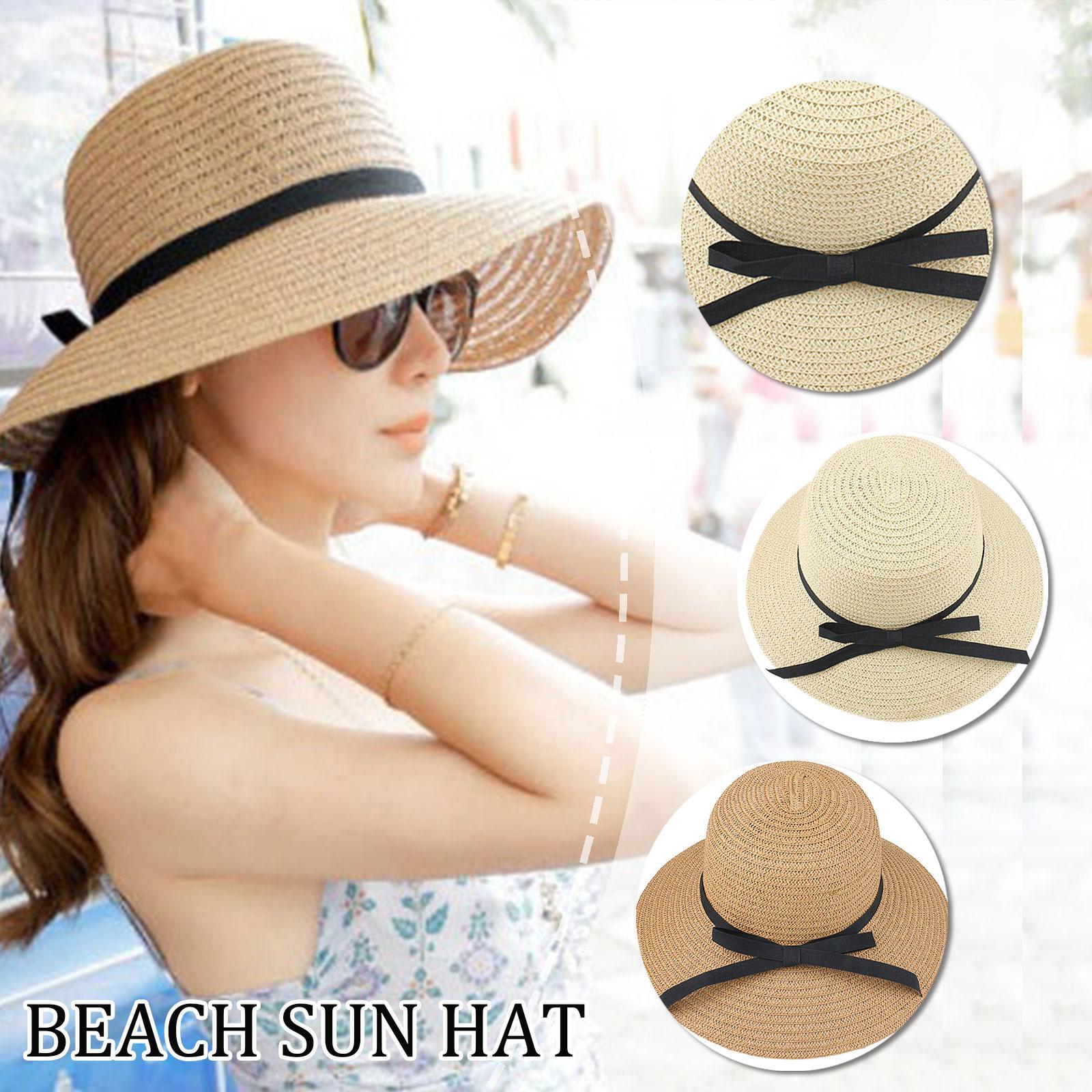 Bucket Hat Straw - Yazlık hasır şapka büyük geniş kenarlı