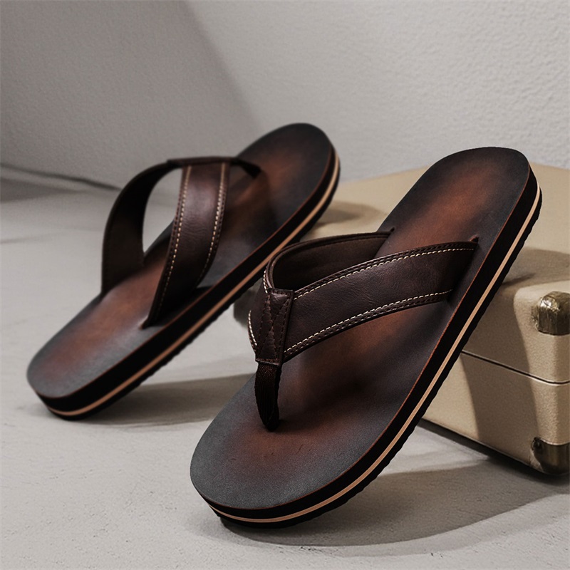 Erkek Vintage Yıkanmış Suni De - Flip Flop Leather Men incelemesi ve fiyatı