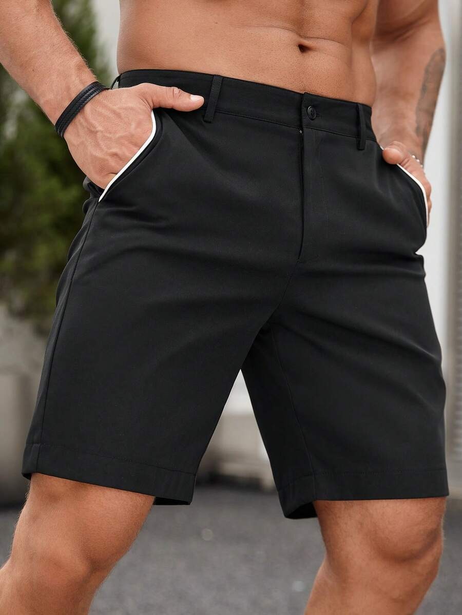 Erkek Kontrast Şeritli Chino Ş - Shorts Chino Slim incelemesi ve fiyatı