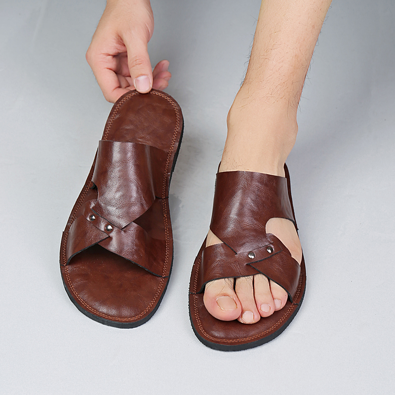 El yapımı Deri Terlik Erkekler - Flip Flop Leather Men incelemesi ve fiyatı